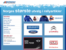 Tablet Screenshot of alpinrally.no
